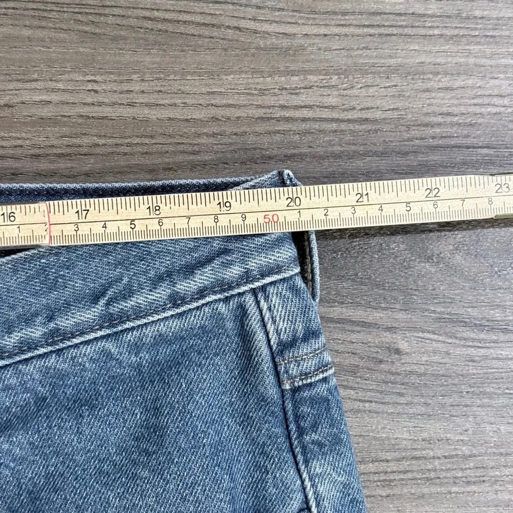 LL Bean Relaxed Fit Fleece/Blanket Lined Jeans 40x31(tag32)Blue Cotton Blend